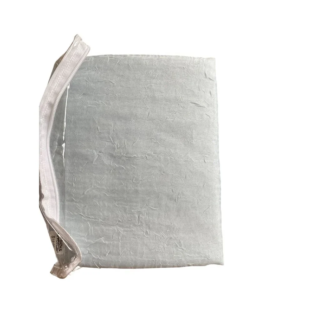Bed Bath & Beyond Crushed Voile Sheer Rod Pocket Panel Curtains NEW IN PACKAGE